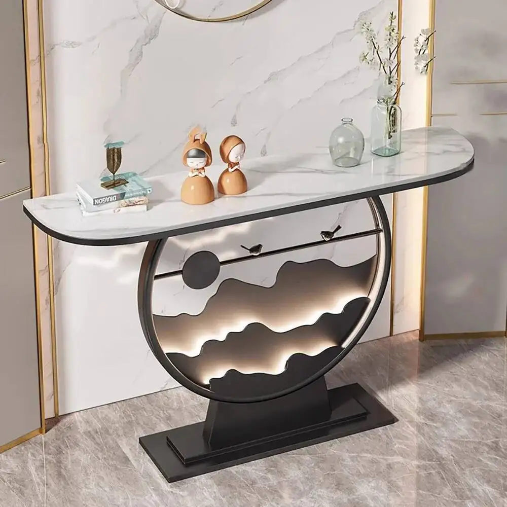 

Elegant Luxury Glamour Table Luxury Corner modern Unique Entryways Table Delicacy Simple Tavolo Salotto Hallway Table Furniture