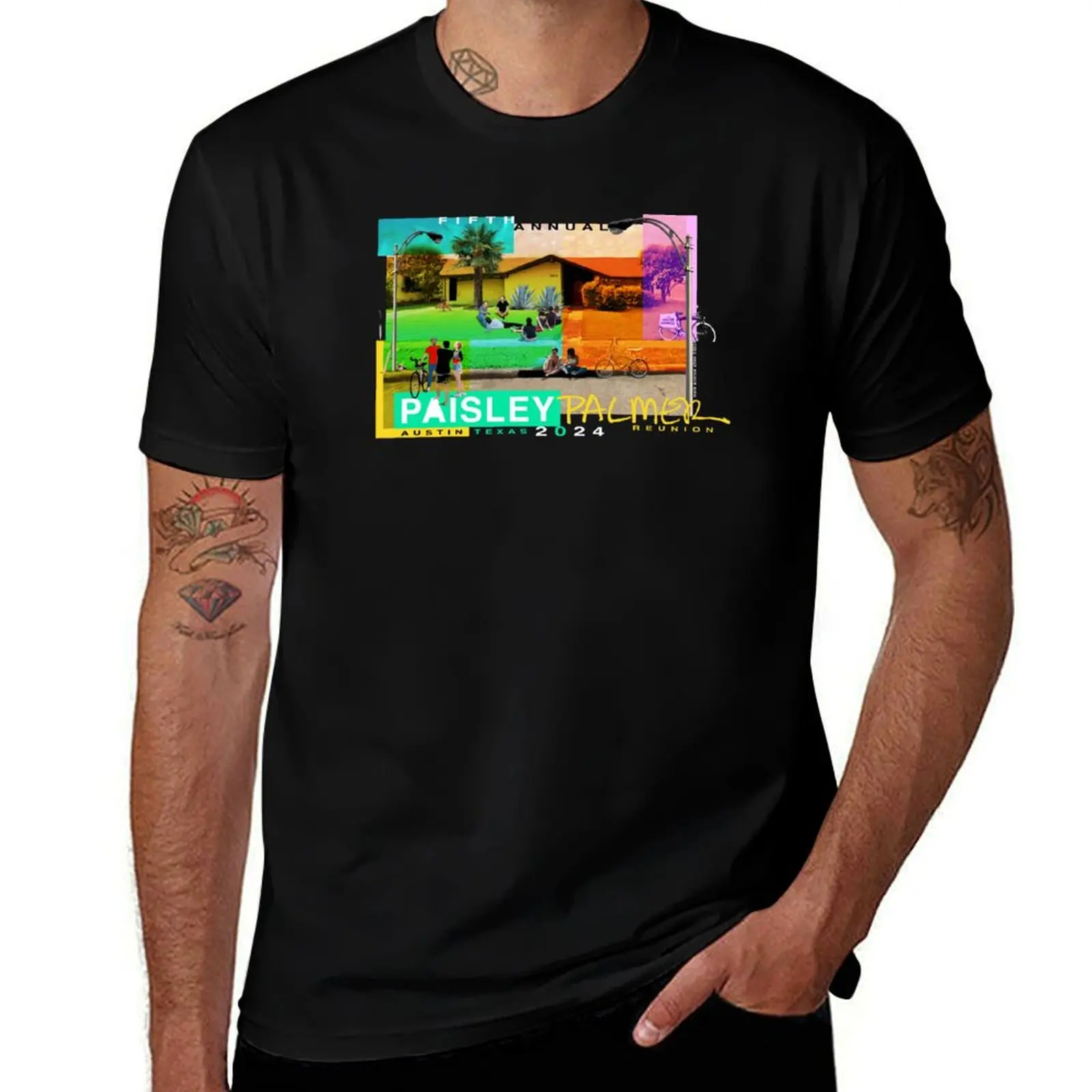 

PAISLEY PALMER 5 T-Shirt t shirts for man cotton soft anime tshirt