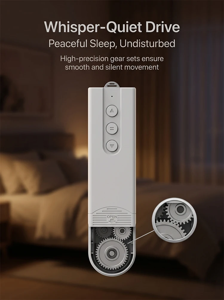 WLAN-Smart-Rolladenmotor Automatische Fensterrollos Intelligenter Jalousien-Roboter Fernbedienung Sprachsteuerung Kompatibel mit Tuya Alexa Google Home – Detail 4