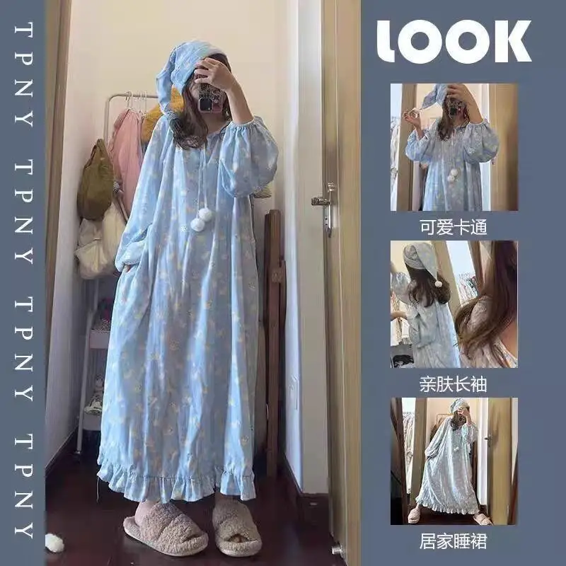 

Милый пижамный комплект: новая модель, женский домашний костюм с мультяшным принтом, модная домашняя одежда, пижама, комплект для сна