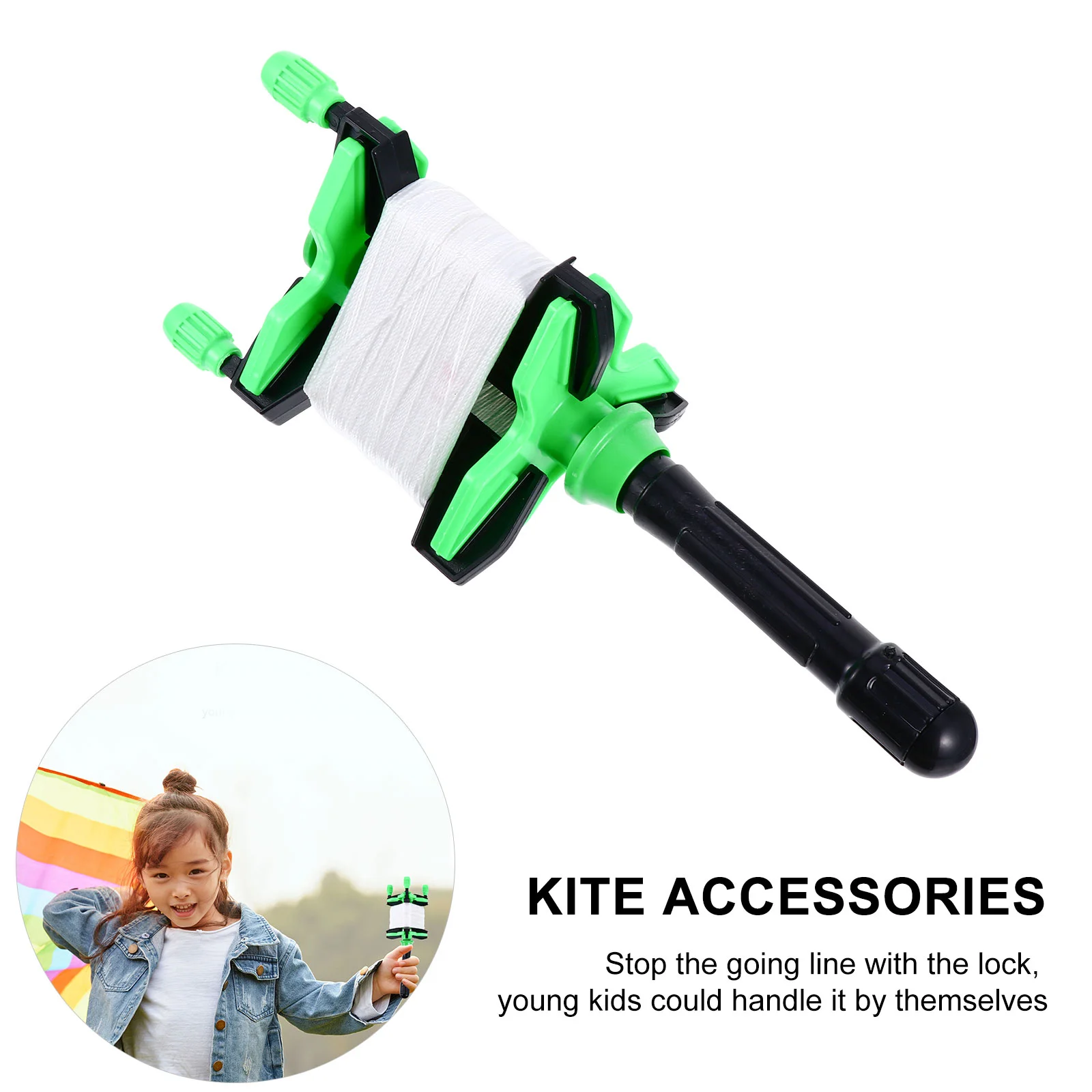 Planche de ligne de cerf-volant en plastique et coton, Rotation lisse, enrouleur de fil de cerf-volant, bobine de cordon, accessoires pour enfant, mouche plus élevée du ciel