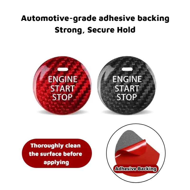 Auto Schlüssellose Motorstart-Stopp-Taste Dekorative Abdeckung Aufkleber für Mazda 3 6 CX-3 CX-5 CX-9 MX-5 Miata Innenraum-Zubehör – Detail 4