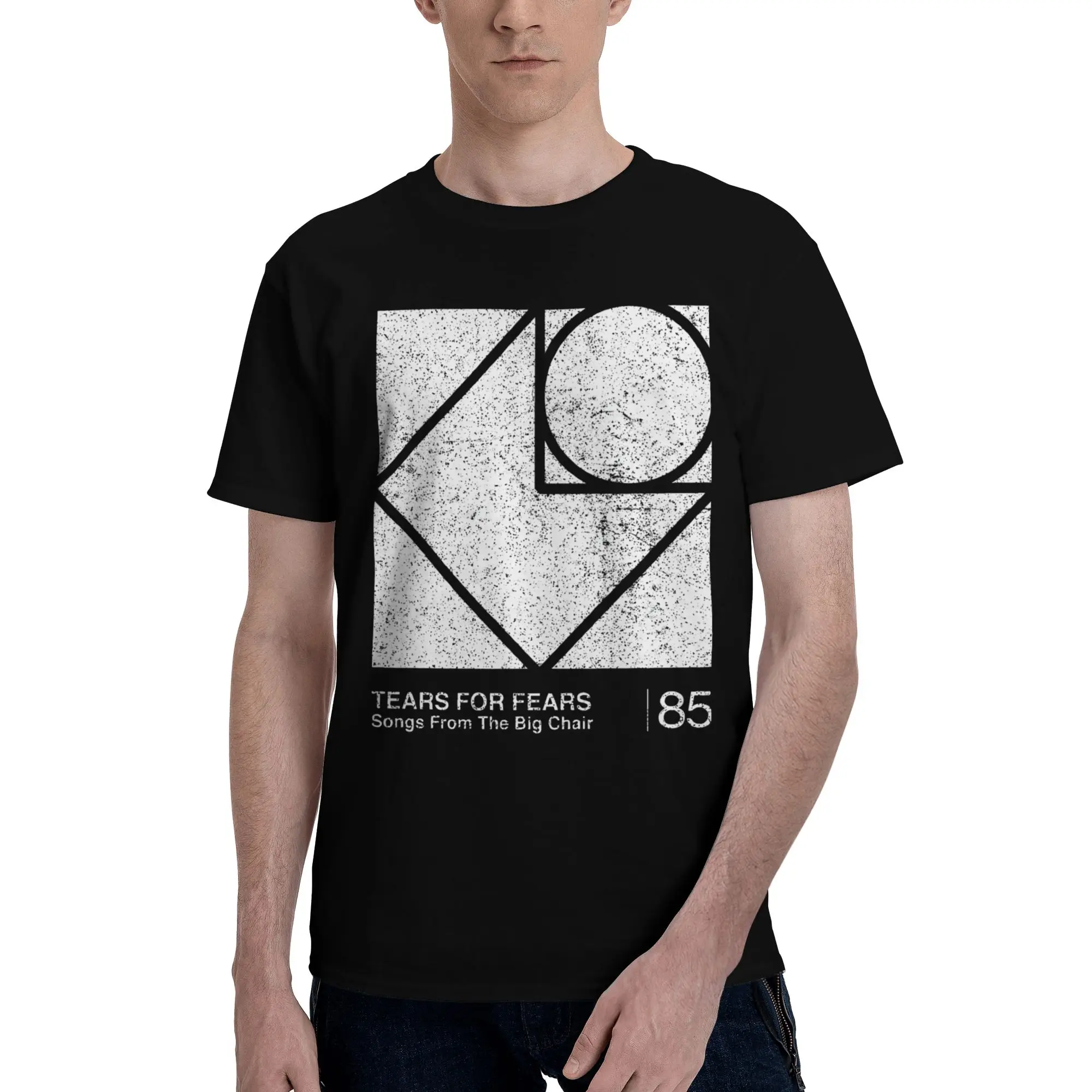 Songs From The Big Chair   Tears For Fears Funny 100% Cotton T-Shirt Tears for Fears Tees Tops For Men