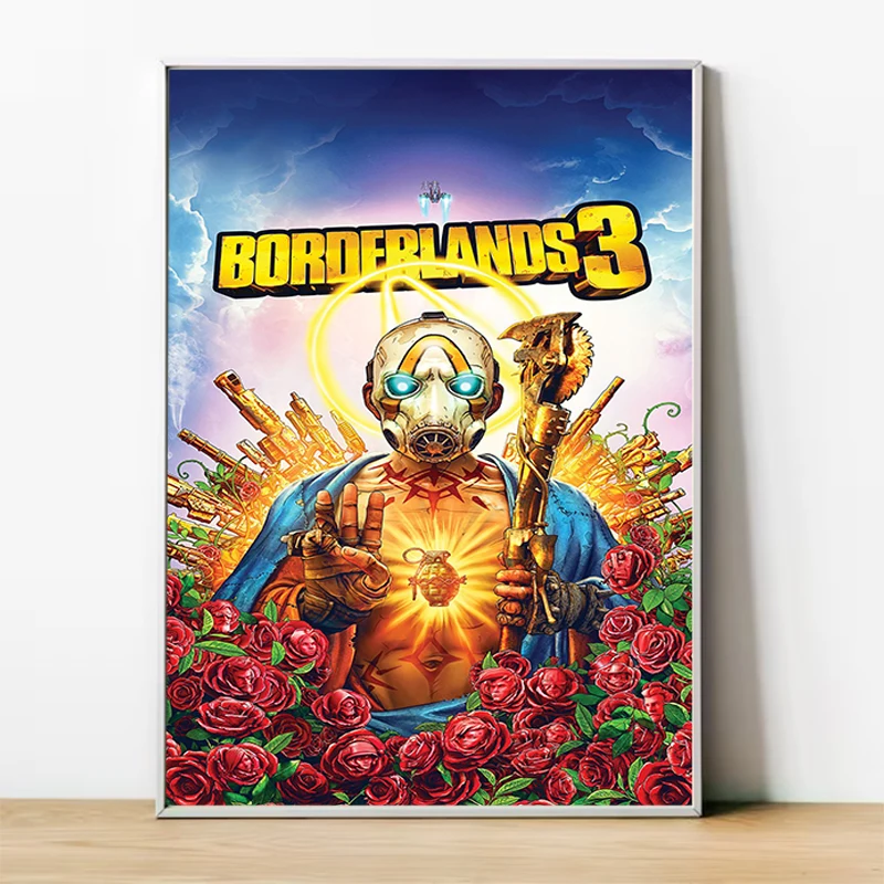 

Hot Games B-BORDERLANDS Poster For Home Decor Canvas Wall Art Mural Vintage Bedroom Decoration Living Room Decorative Paintings