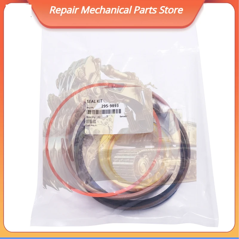 

2959893 295-9893 Hydraulic Boom Cylinder Seal Kit For Cat 416e 420e 420f 432e 434e Backhoe Loader