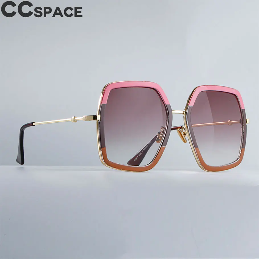 Óculos de Sol Cat Eye para Mulheres, Moldura Tricolor, Óculos Vintage, UV400, Verde, Vermelho, Preto, Fashion, 45549, 2018