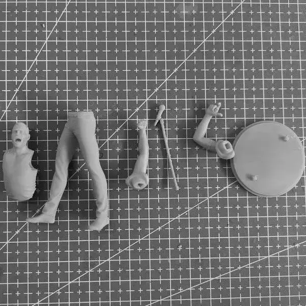 Figura de resina a escala 1/24, cantante líder de banda de Rock de clase mundial, Kit de modelos de ensamblaje, Diorama sin montar y estatua sin pintar, Juguetes