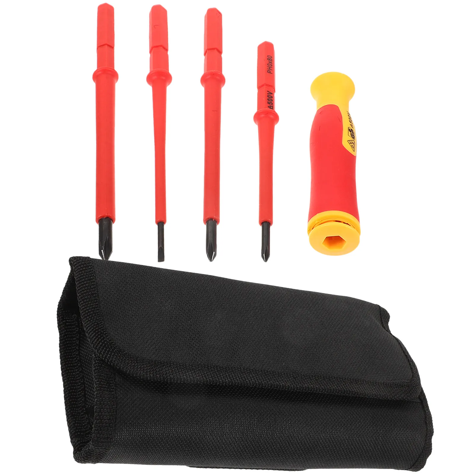 

1Set Insulated Screwdriver Set Electrical Tools Electrician Maintenance Tool Kit with Storage Bag for Circuit Inspection DIY