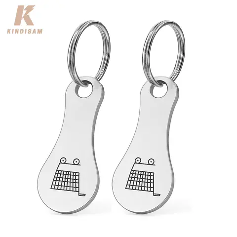 किराने की खरीदारी के लिए 2 पीस स्टेनलेस स्टील शॉपिंग ट्रॉली टोकन अलॉय की रिंग क्वार्टर होल्डर कीचेन मिनी कीरिंग 8 best sales शॉपिंग कार्ट टोकन - №2