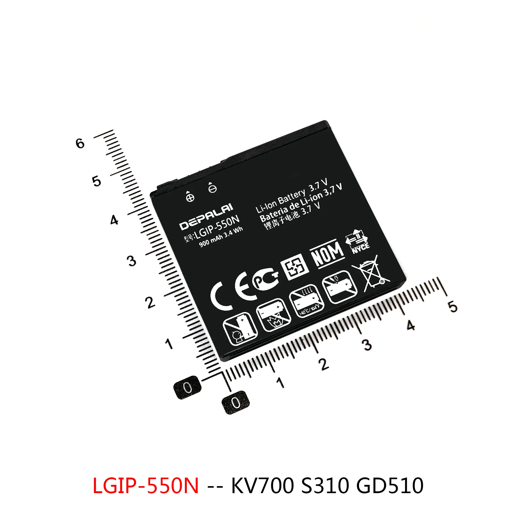 Batería de LGIP-400N LGIP-531A para LG Optimus VM670 690 P500 320G VN170 GB100 101 KV700 S310 GD510, batería de teléfono, LGIP-550N