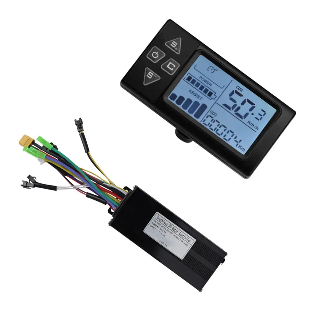 

36V/48V 30A Brushless Motor Controller Display Kit 3-mode Controller S861 LCD Display Instrument For 750W/1000W E-Bike Parts