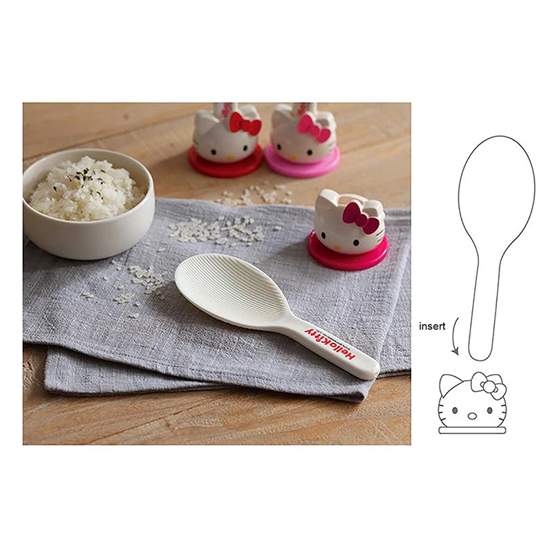 Cute Hello Kitty Electric Rice Cooker Ladle Non Stick Spoon Cartoon Standable Rice Scooper Shovel For Kitchen Supplies