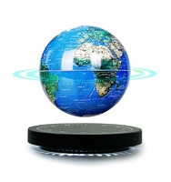 14Cm 6 Interactive LED Mova World Map Globe Interactive Game Maglev Floating Geography Education Globe