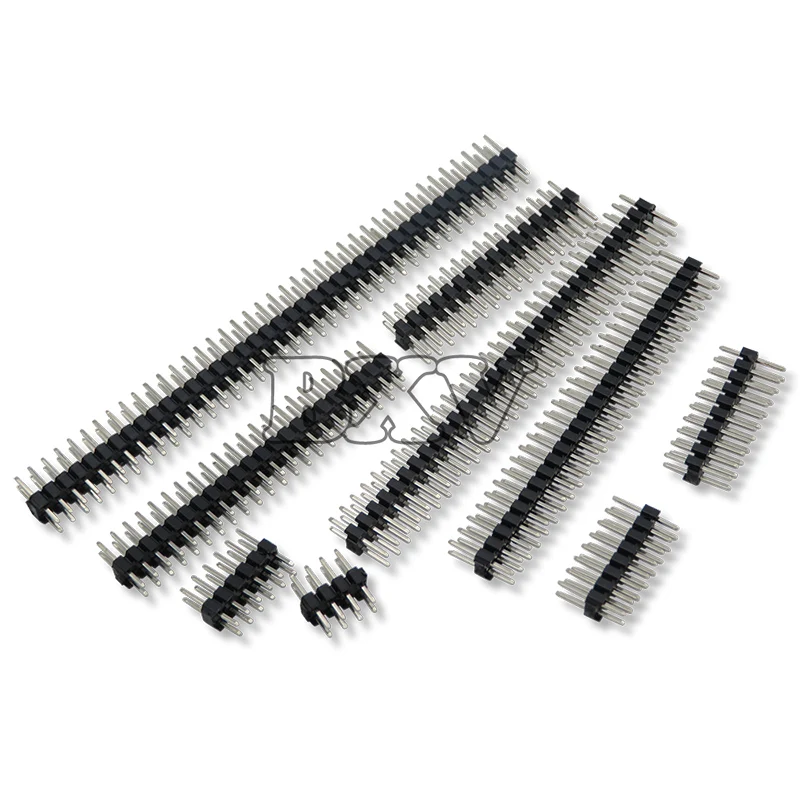 Ibuw Double Row Straight Male Pin Header 2mm 2x3/4/5/6/8/10/40 Pin Strip Connector Socket 3P/4P/6P/8P/20P/40P 2.0mm 2.00 10PCS