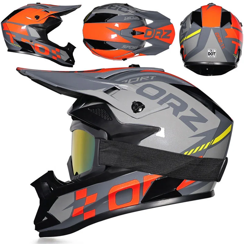 Sports helmet Mtotocross Helmet Orz off-road riding helmets  men's and women's helmets mountain wild racing  off-road Full Face