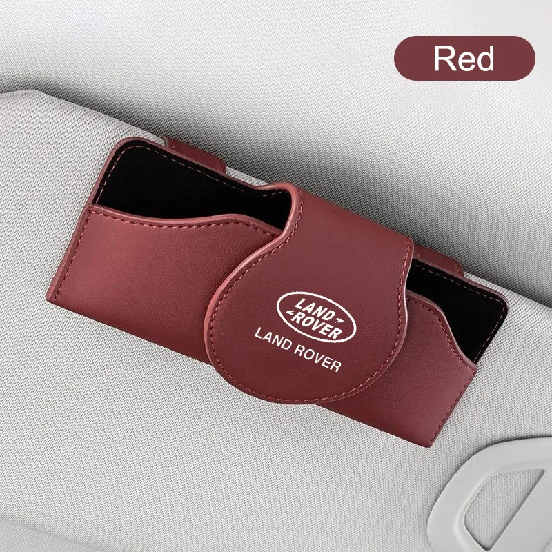 Car Glasses Case Sunglasses Storage Box Clip For Land Rover Sport Range Rover Velar Freelander Defender Evoque Auto Accessories