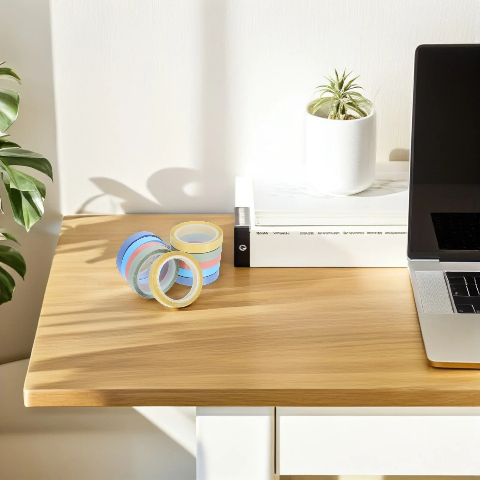 10 rollen transparante beschrijfbare tape, doorzichtige lijm, verwijderbare indextabbladen, schoolbenodigdheden, kantoorannotatie, plakband