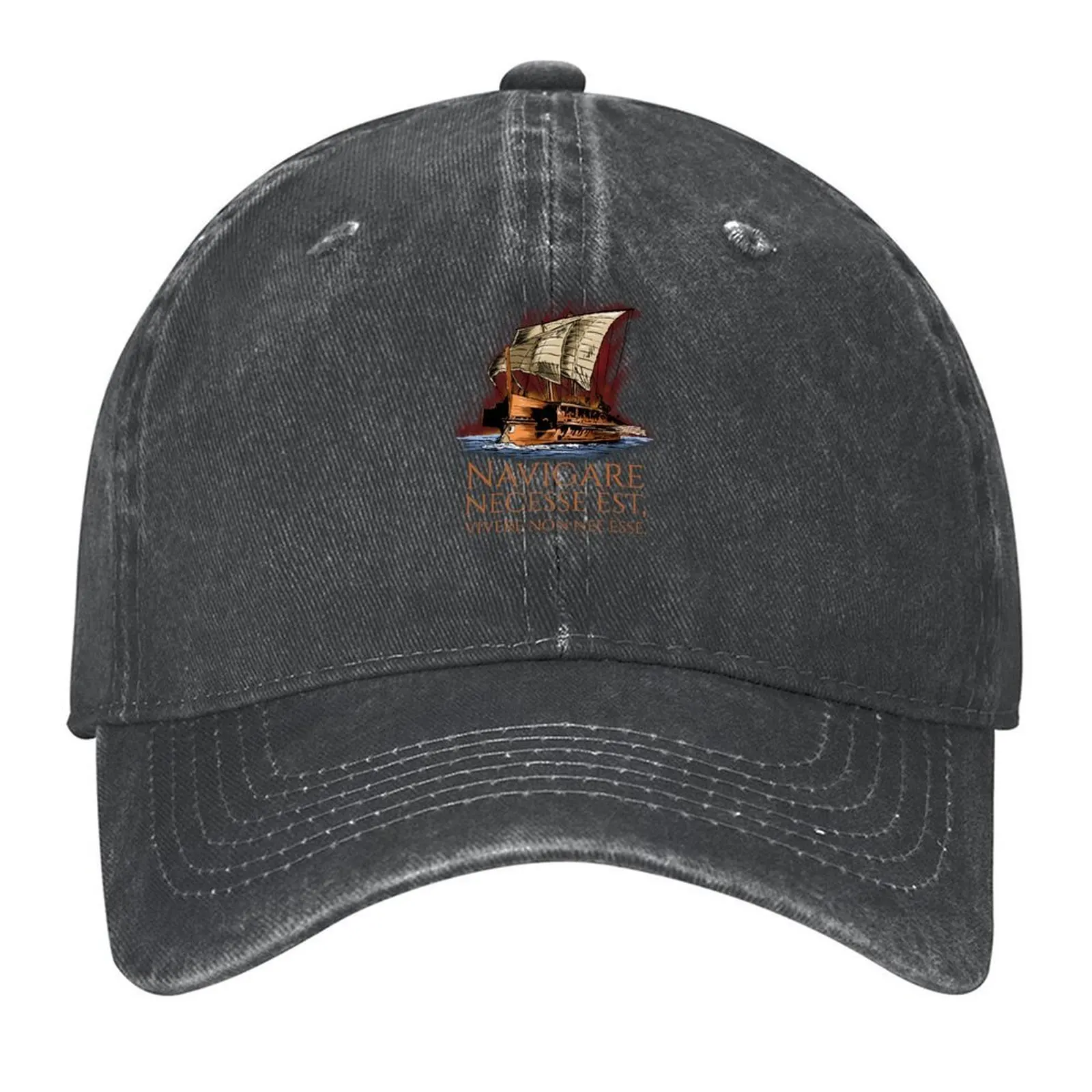 

Navigare Necesse Est, Vivere Non Necesse - Roman Trireme Baseball Cap derby hat Hat Man Luxury Caps Women Men's