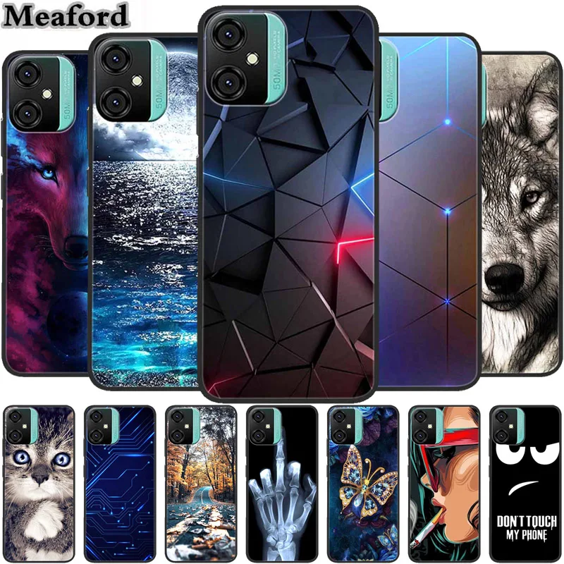 For Blackview Oscal C70 Case Animals TPU Soft Silicone Phone Cases Back Cover For BlackviewC70 C 70 Wolf Protective Cool Coque