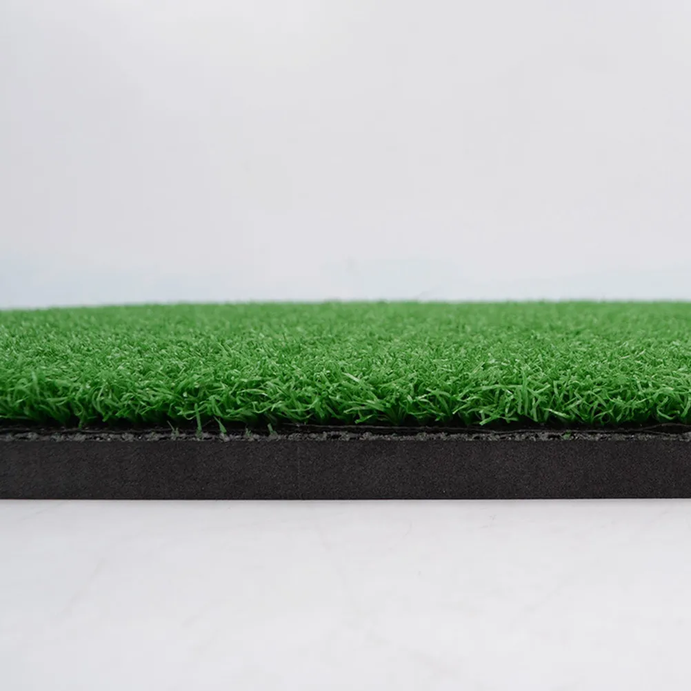 Portable Mini Practice Mat Realistic Grass Surface Short Fairway Long Rough for Indoor Outdoor Swing Training Practice Mat