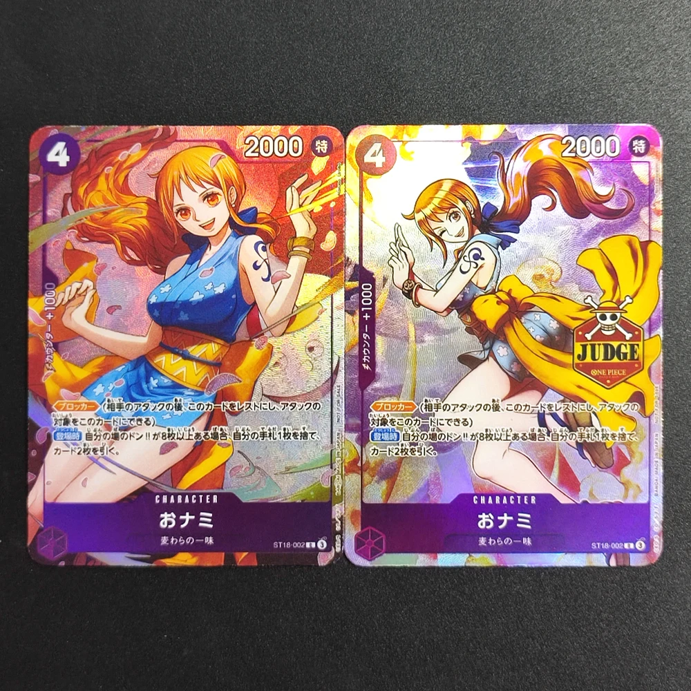 DIY One Piece Card Game Nami O-Nami Judge Promo Tion Pack VoL.1 ST18-002 Collection Japanese TCG Anime Cards view 4