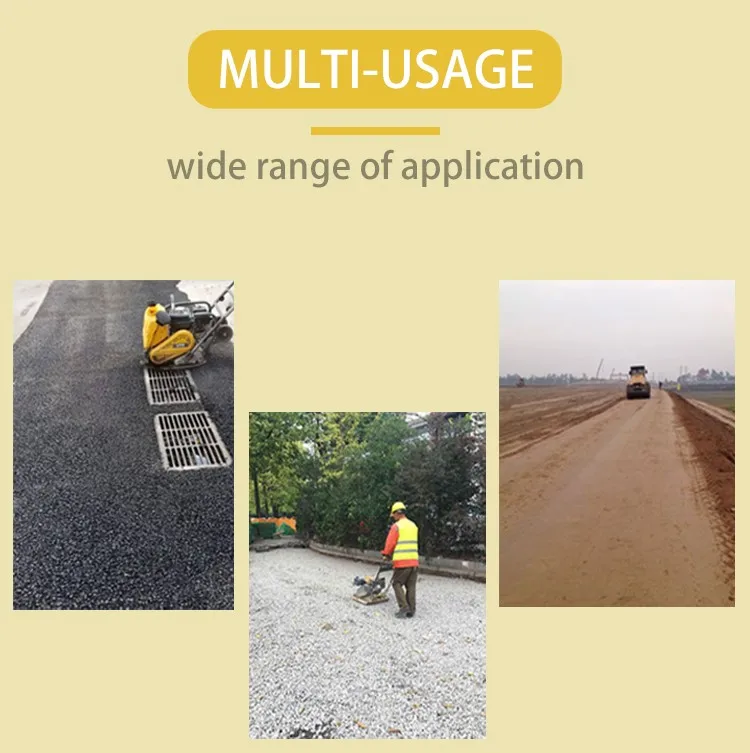 Factory  6.5hp Petrol Plate Tamper Compactor 6.5hp Soil Vibrating Road Compactor Plate Compactor