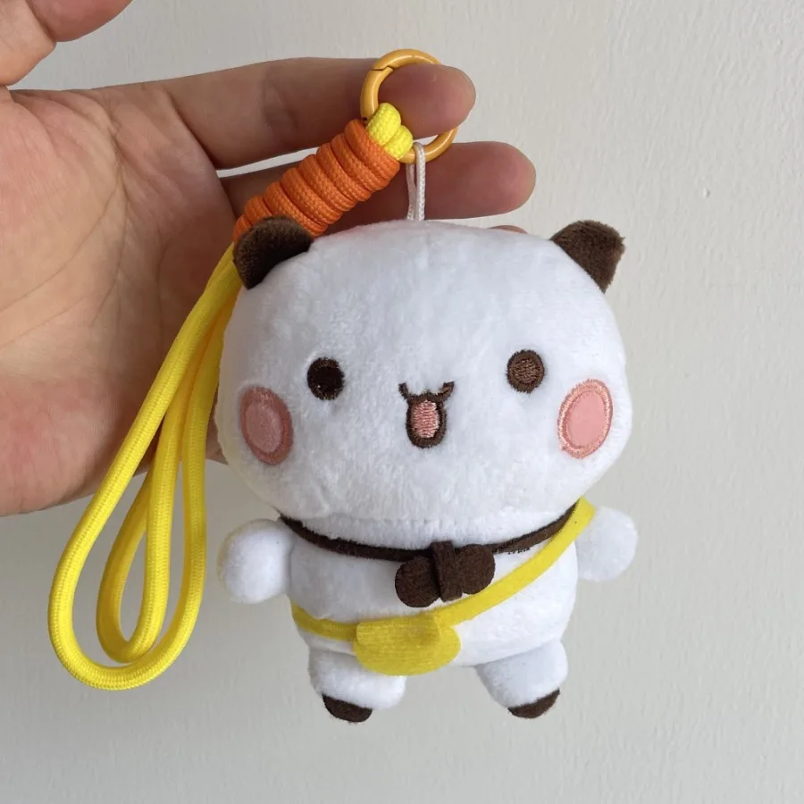 Urocze pluszowe breloczki Bubu Dudu, pluszowe panda na ścianę, kawaii puszysty miś, lalka, miękka zawieszka do torby, prezenty urodzinowe dla par
