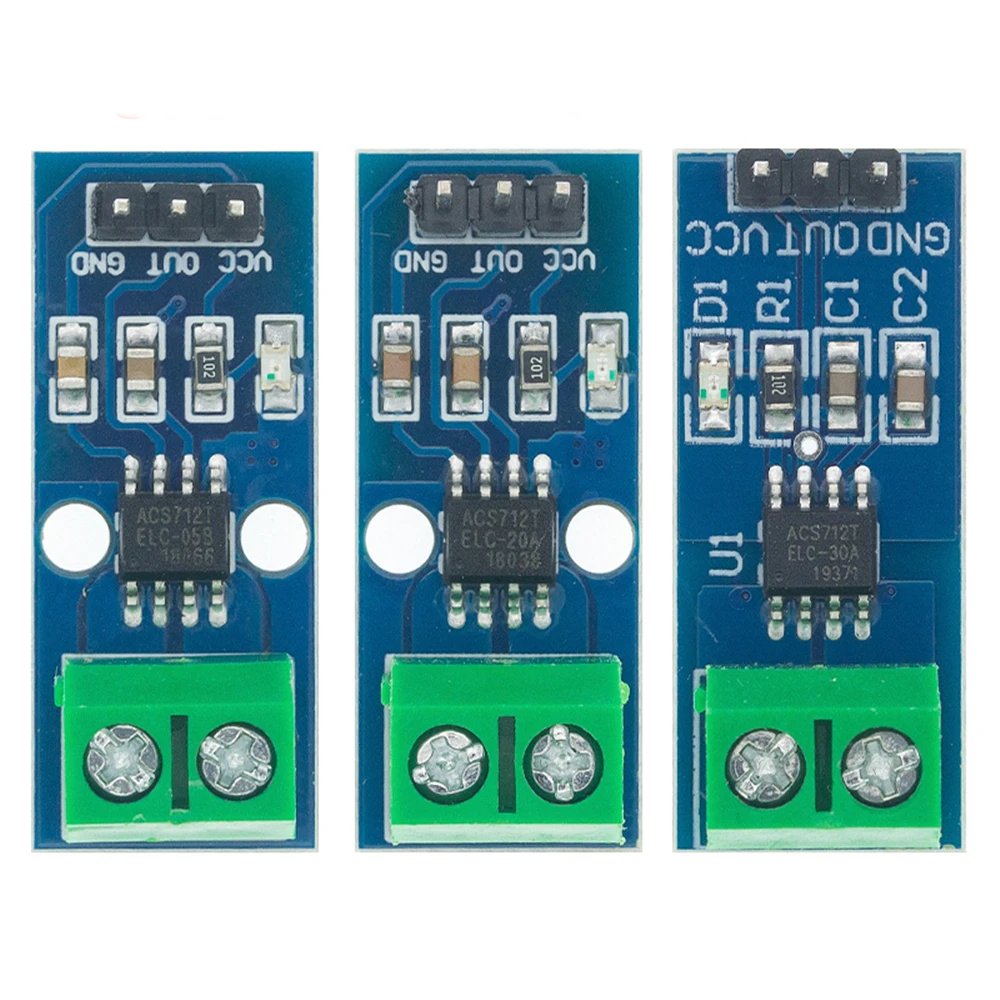 

ACS712 5A 20A 30A Range Hall Current Sensor Module ACS712 Module For Arduino 5A 20A 30A