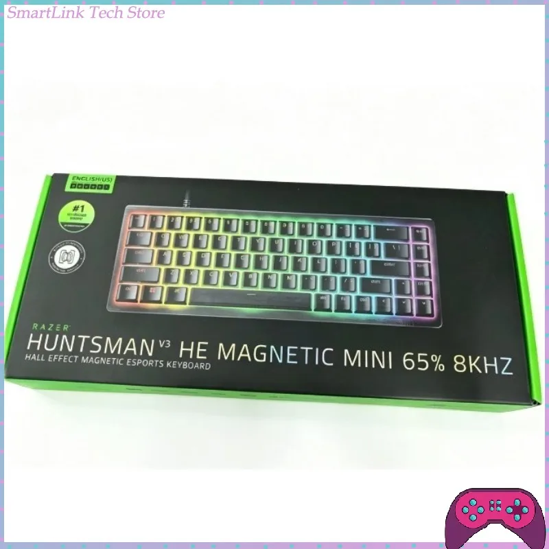 Teclado Mecânico Razer Huntsman V3 Mini 87 Teclas 8K Gaming com Switch Magnético para PC - Presentes