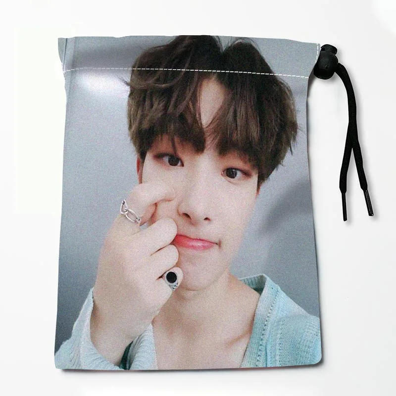 Ateez Mingi Drawstring Bags Custom Storage Bags Printed Gift Bags More Size 25X32cm19X24cm