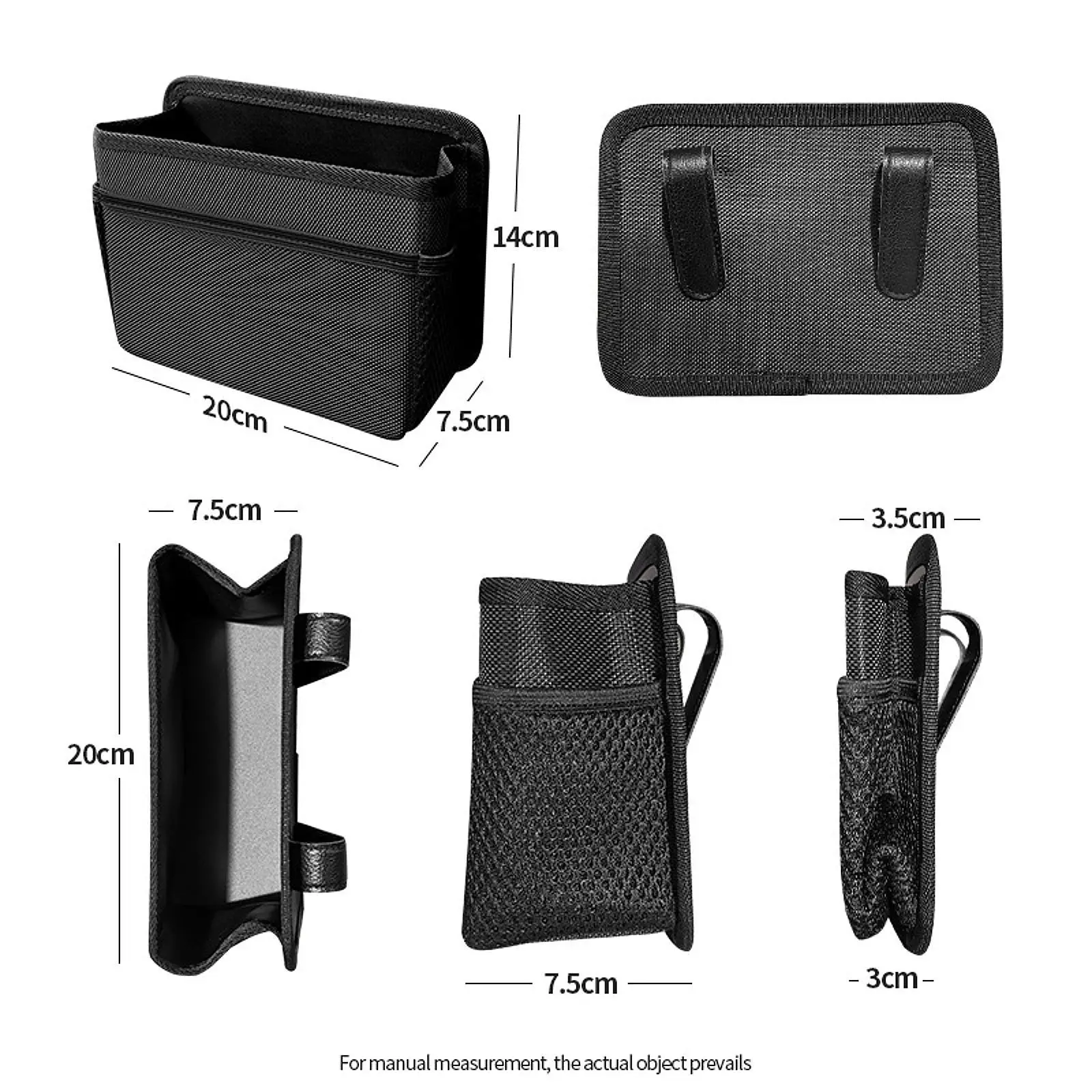 Car Trash Can Organizer Waterproof Oxford Cloth Hanging Dustbin Storage Bag for SUV Vehicle Interior Accessories