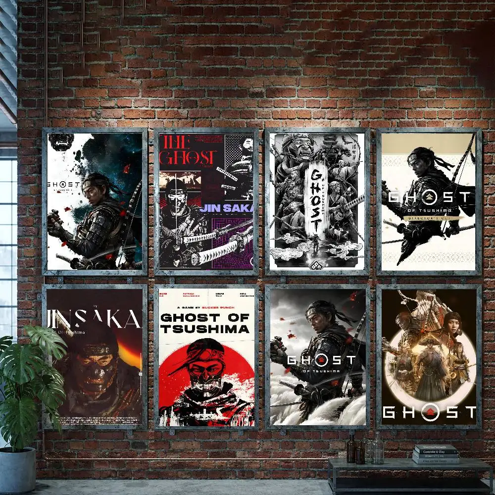 Decoración de pared para el hogar The Game Of Ghost Of Tsushima, decoración para dormitorio, sala de estar, decoración decorativa para club, regalo de cumpleaños