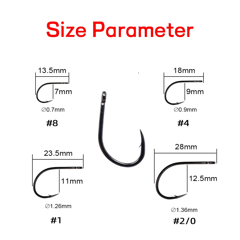 Hot 30pcs short shank Big Game Hunter streamer hooks for tying game changers&tarpon fly&tube flies high strength fly tying hooks