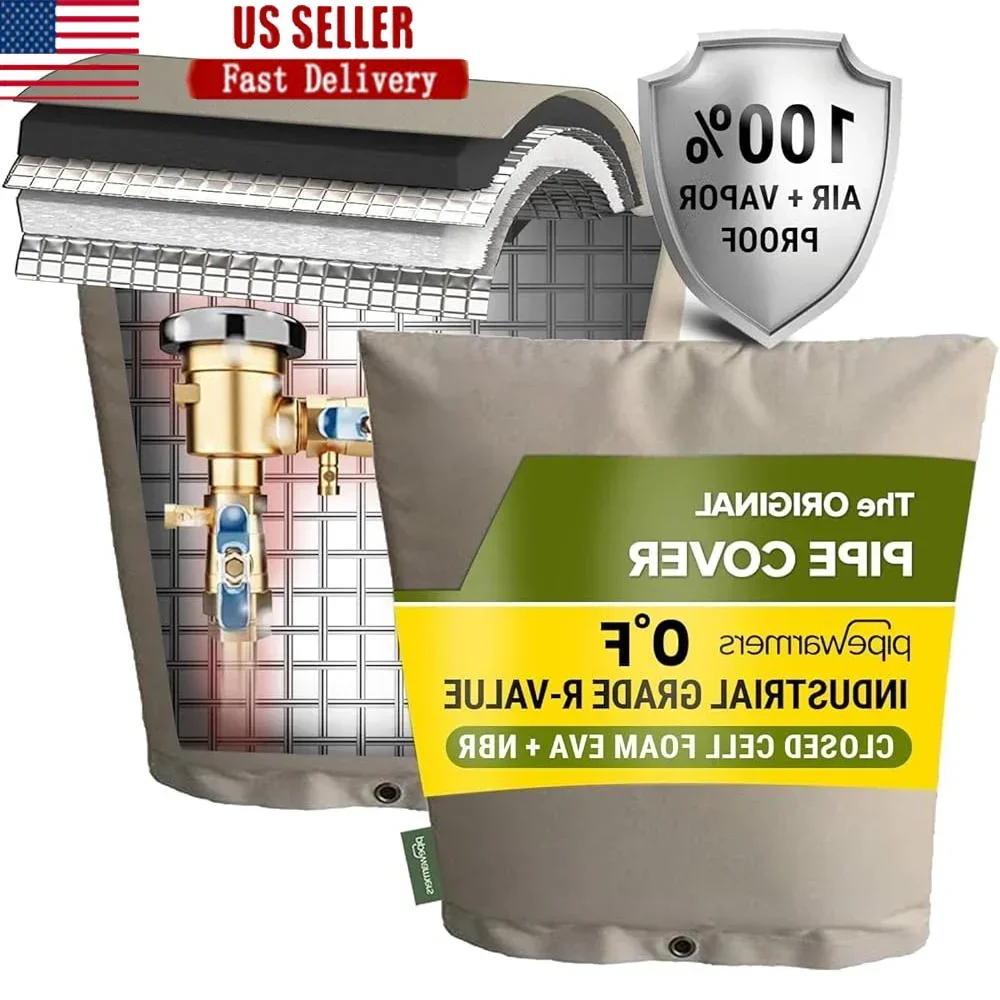 

Сверхмощный зимний изоляционный чехол для труб, очень толстый EVA NBR с УФ-покрытием, защита от замерзания, наружная сантехника