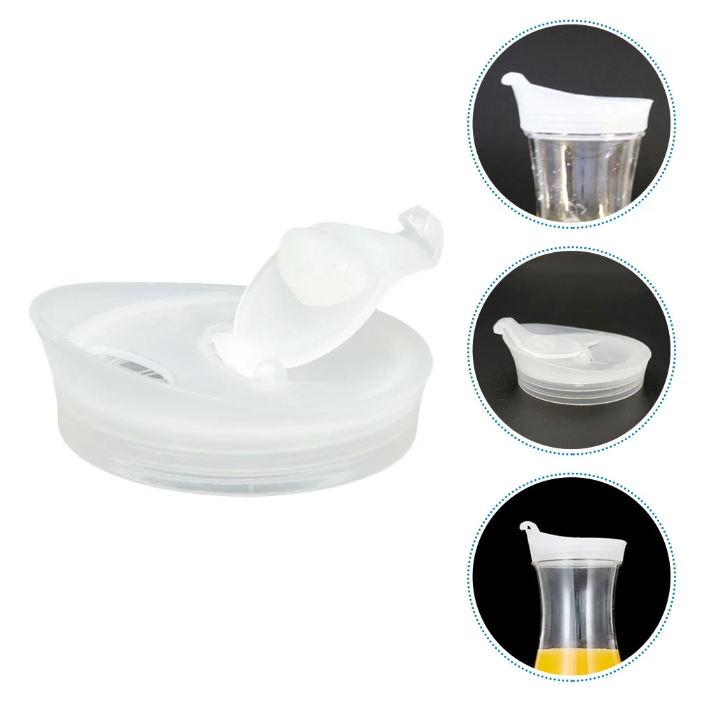 5 Pcs Bedside Water Carafe Lid Accessories Clear Cups Kitchen Jug Cover Pitcher