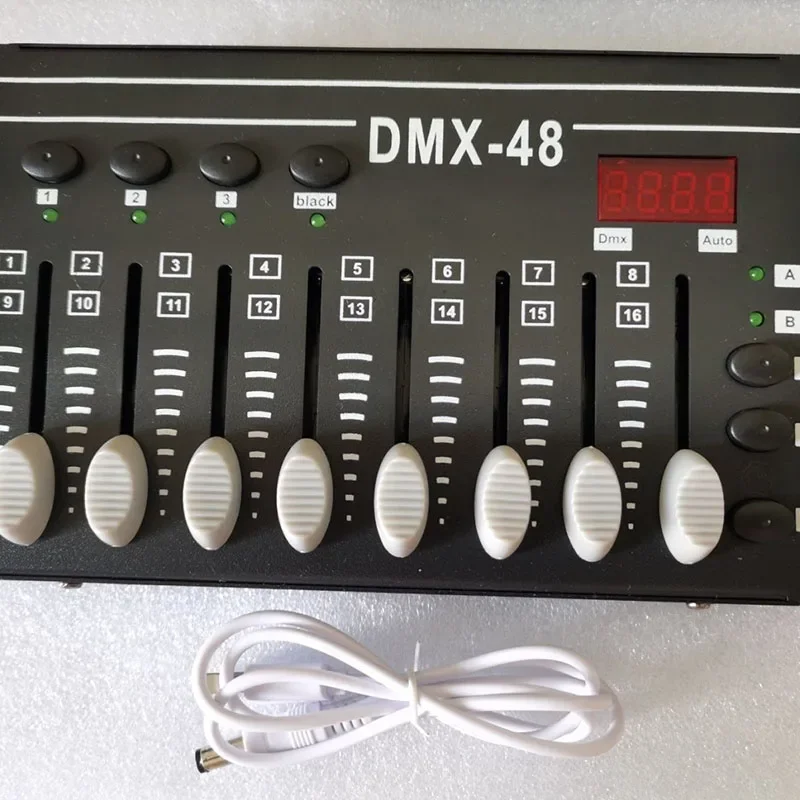 وحدة تحكم رقمية محمولة DMX-48 وحدة تحكم DMX لتأثير إضاءة المسرح