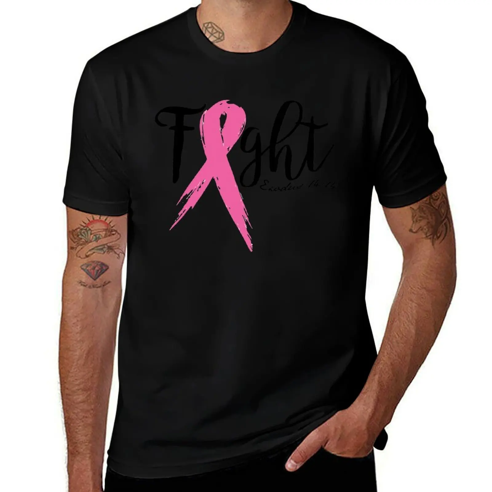 Fight - Proceeds Will Be Donated to Susan G. Komen T-Shirt Utility Work Short Sleeve Top