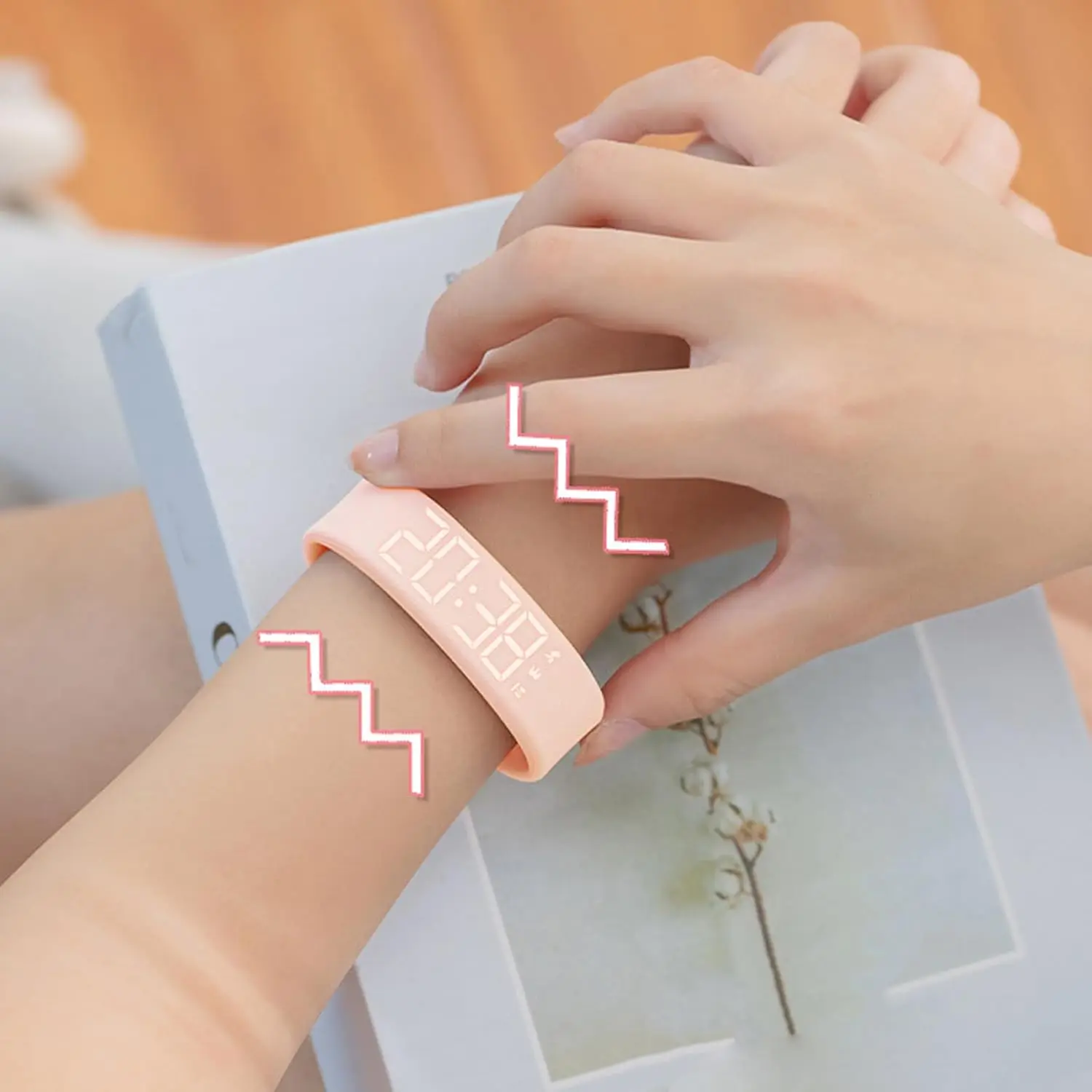 Smart Bracelet LED Digital Waterproof Smart Clock Smartband With running pedometer Monitor Smart Band Vibration Alarm Reminder