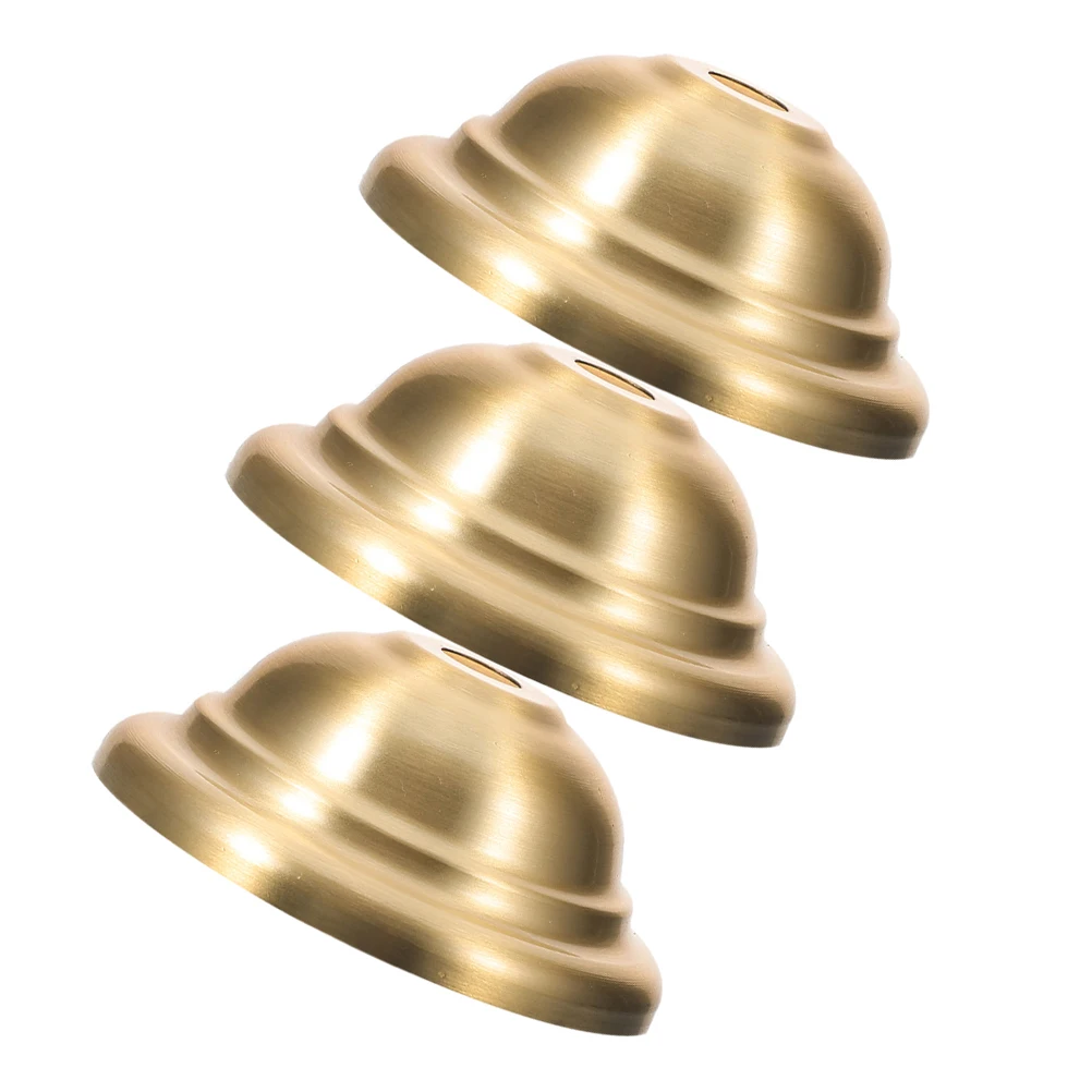 

3Pcs Brass Lamp Socket Cup - Decorative Ceiling Light Base Plate for Living Room Dining Room Lighting Fixture Parts
