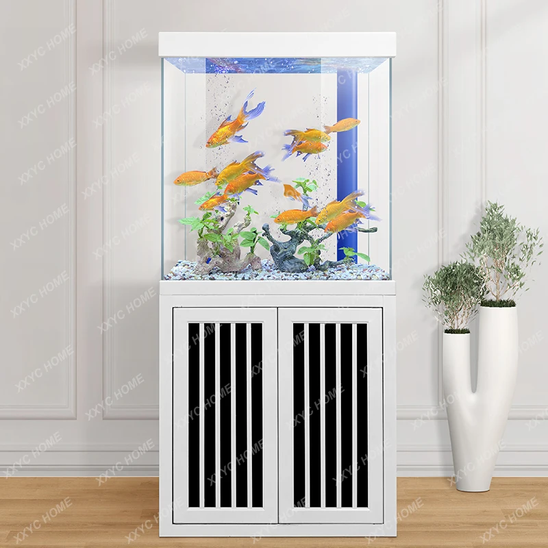 Floor Living Room Fish Tank Large Aquarium Small Ecological Change Water Bottom Filter