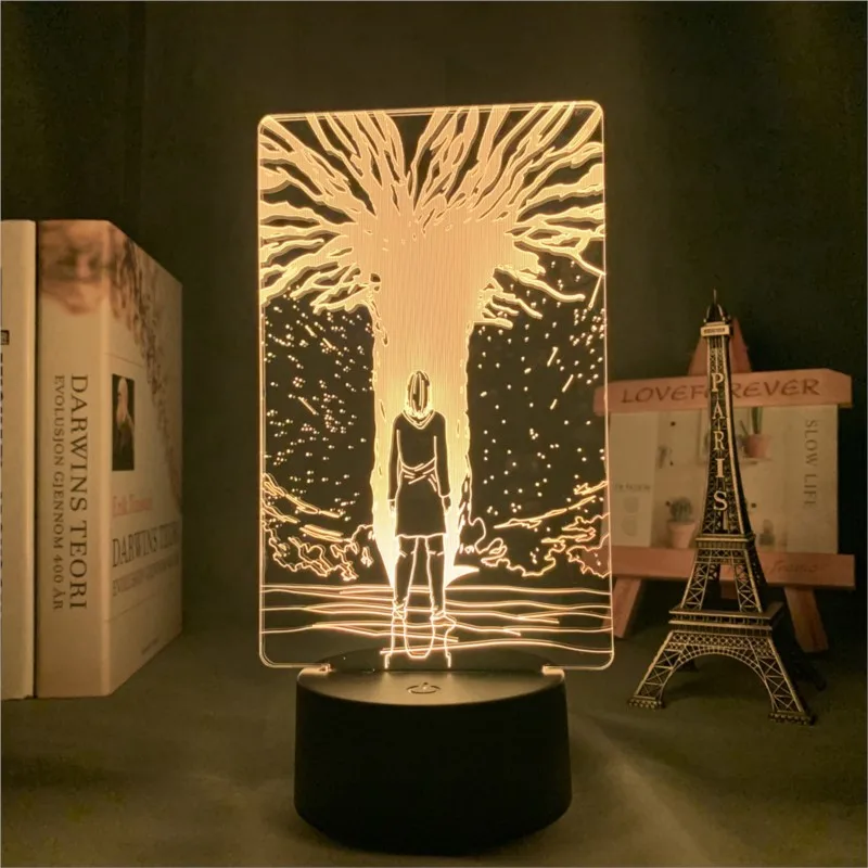 Lámpara 3d Attack on Titan Path Light para decoración de dormitorio, regalo para niños, Attack on Titan LED Night Light Path