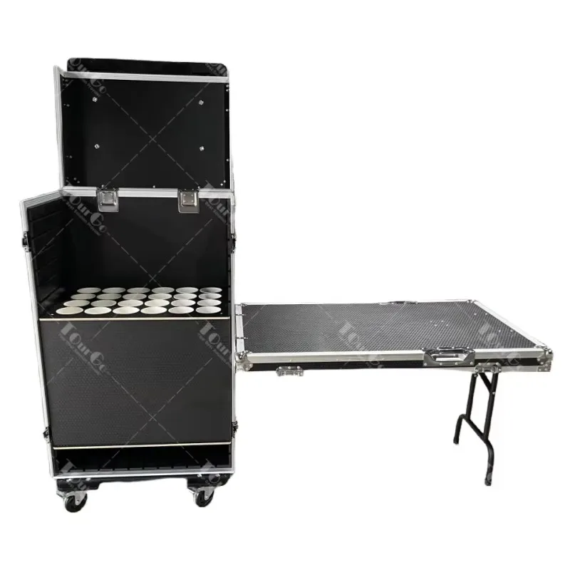 Customized 24-Up Microphone Stand Case 24 X 30 Storage and Transport Flight Case