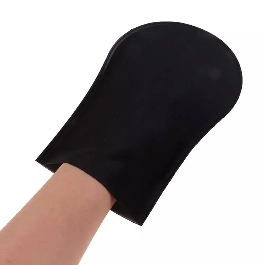 Guantes negros para el cuidado del Spa, guante autobronceador, resistente al agua, loción corporal, crema al aceite, 1 par