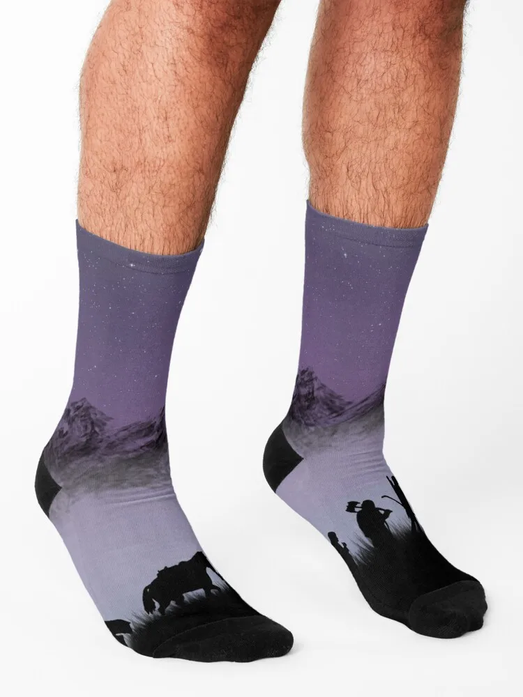 The fellowship of the ring Socks sport hockey Antiskid soccer sheer Boy Socks Women's