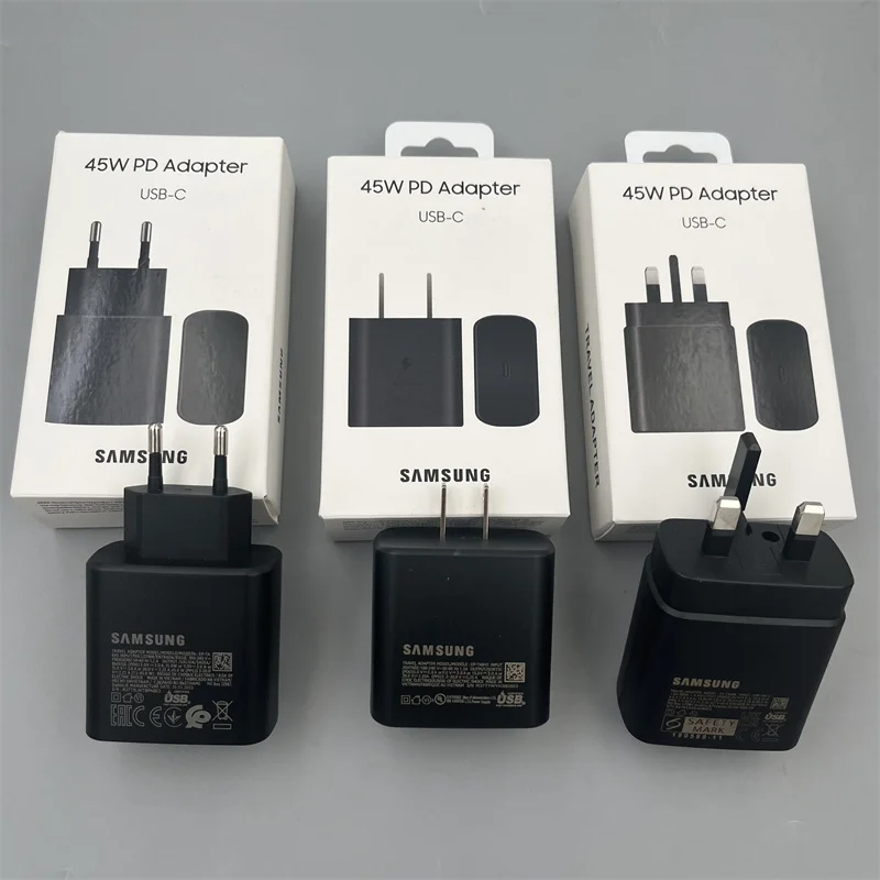 Original 45W PD Fast Charger Type C Fast Charging Wall Adapter For Samsung Galaxy S23 S22 S21 Ultra A54 A53 A52S Quick Chargure