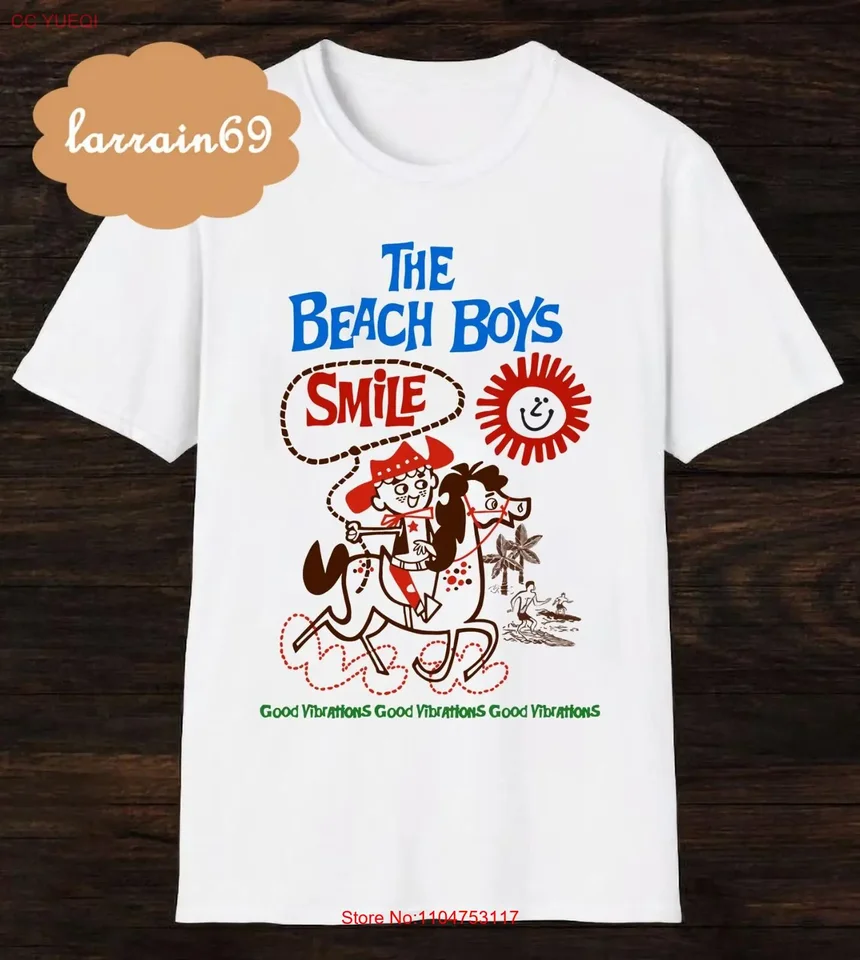 The Beach Boys Smile Good Vibrations T shirt V81696 vintage Washed