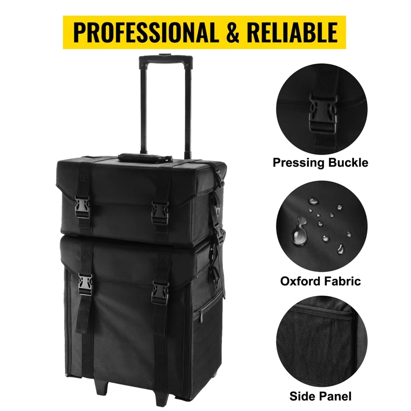 Professional Cosmetic Case Trolley Ladies Cosmetic Storage Bag Detachable Nail Beauty Tattoo Suitcase