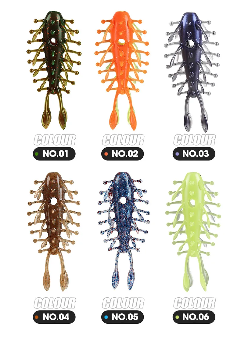 3 Stück 8 cm 6,3 g Simulations-Seegurken-Wurmköder, schwimmender, hohler Seegurken-Köder, bionischer Köder, hochelastisch und bissfest – Detail 7