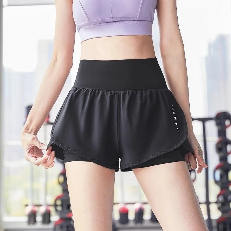 ヨガショーツ コットン 女性用 ライト ブライト ストレッチ モーダル サイド ソフト タイトフィット プリント ジム スクワット ベーシック トレーニング ディテール 速乾性 ウエスト