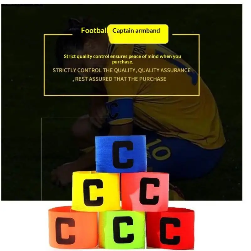 10 Stück, leuchtende Farben, Kapitänsbinde für Fußball, für Kinder und Erwachsene, verstellbare Fußballarmbinde, für Wettkämpfe, als Geschenk, für Fußballtraining. – Detail 8